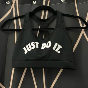 Black Nike sports bra